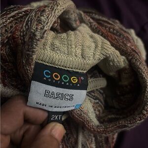 COOGI Australia Basics Knitwear in Cream and Red